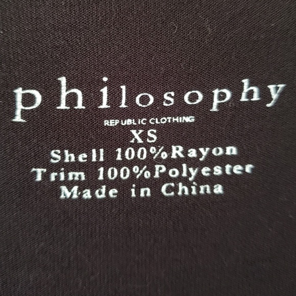 Black Philosophy Asymmetric Tank (XS) - Picture 3 of 3